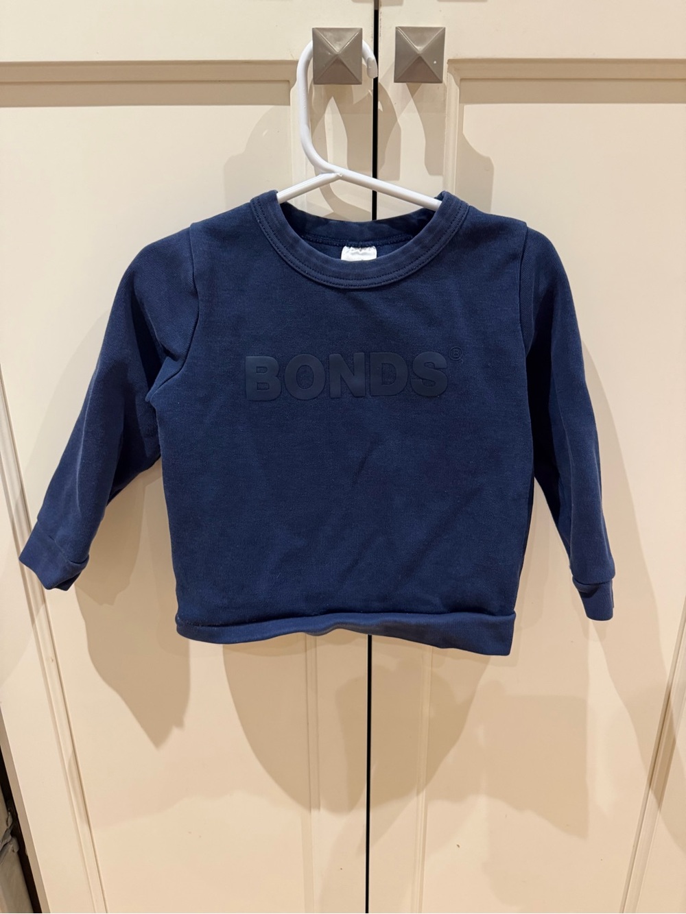 Bonds 18-24m Navy Embossed Logo Sweatshirt